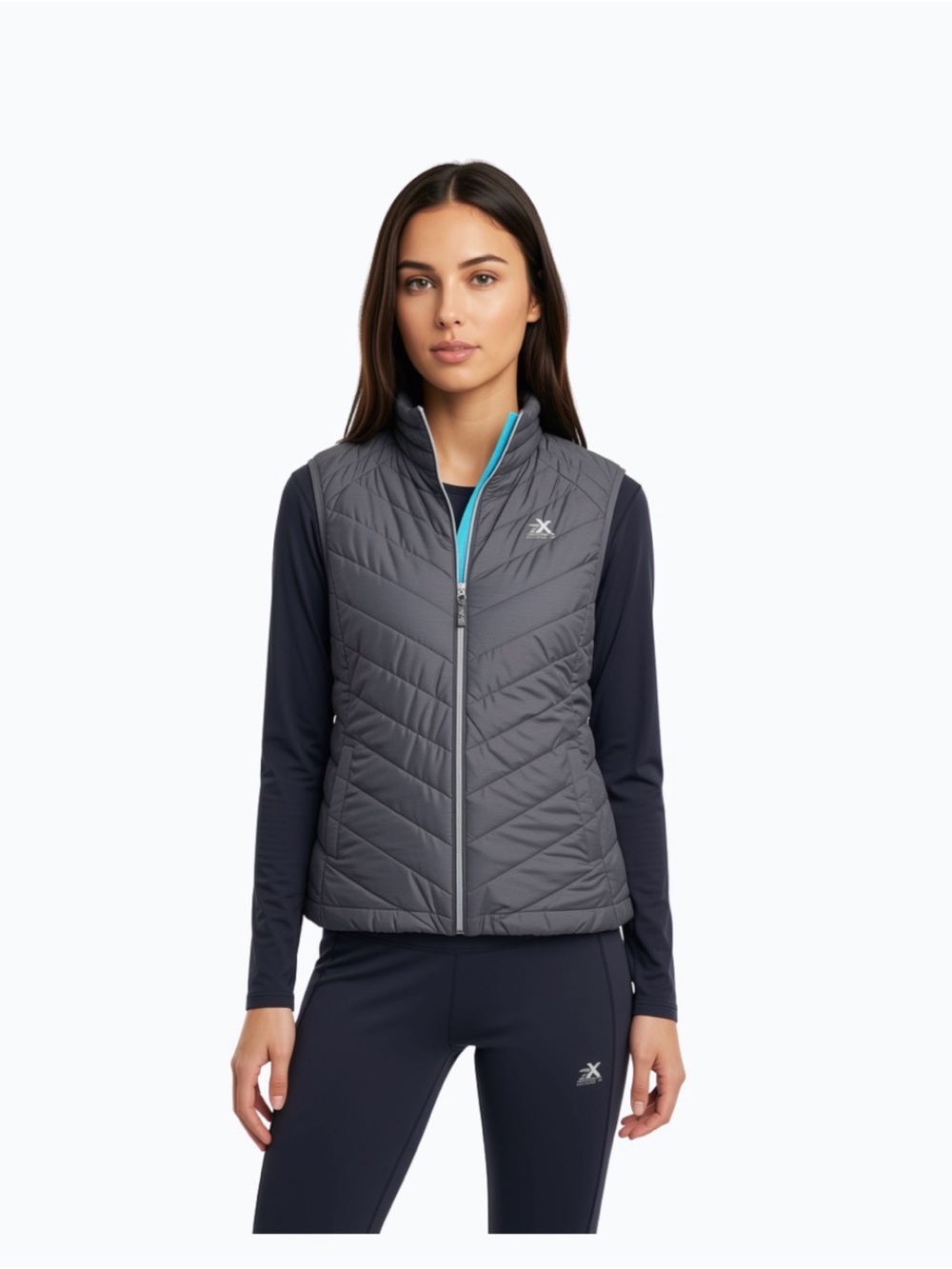 Zero Xposur Lightweight Quilted Women's Vest - Gray
